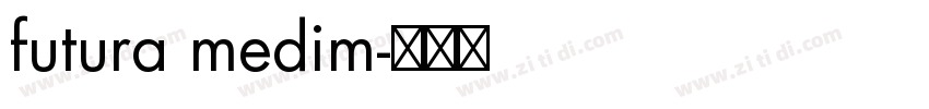 futura medim字体转换